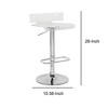 Royal Hampton Smart Looking Adjustable Stool with Swivel, Clear & Chrome - 2 of 4