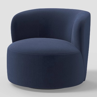 Madalyn Swivel Chair in Titan Ocean - Threshold™