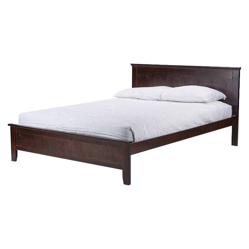 Spuma Contemporary Bed Wood/Cappuccino - Baxton Studio, 2 of 7