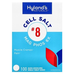 Hyland's Naturals Cell Salt #8, Mag Phos 6X, 100 Quick-Dissolving Single Tablet - 1 of 4