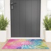 Emanuela Carratoni Boho Rainbow Tie Dye Welcome Mat -Society6 - image 2 of 3