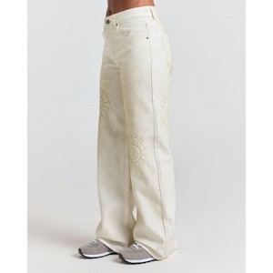 Samii Ryan | Smiley® Garden Straight Leg Jean, White, Large, 4 - 1 of 4