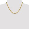 Black Bow Jewelry 4.25mm 14k Yellow Gold Hollow Rope Chain Necklace - 3 of 4