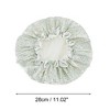Unique Bargains Women's Small Flower Bath Cap Green 1 Pc - 2 of 3