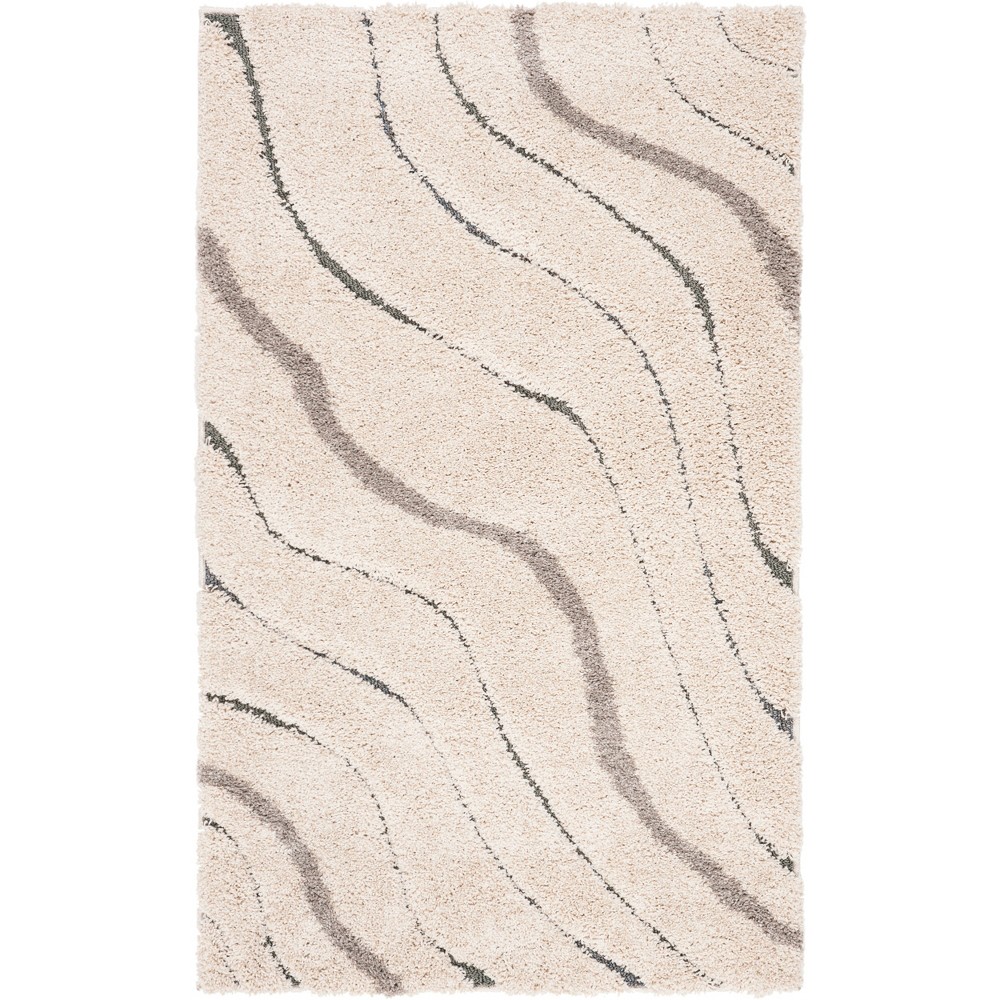  Wave Loomed Accent Rug Cream/Brown