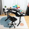 Tangkula Dual-Motor L Shaped Standing Desk Ergonomic Sit Stand Computer Workstation Black - 2 of 4