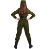 HalloweenCostumes.com Army Flightsuit Costume for Girls - 3 of 4