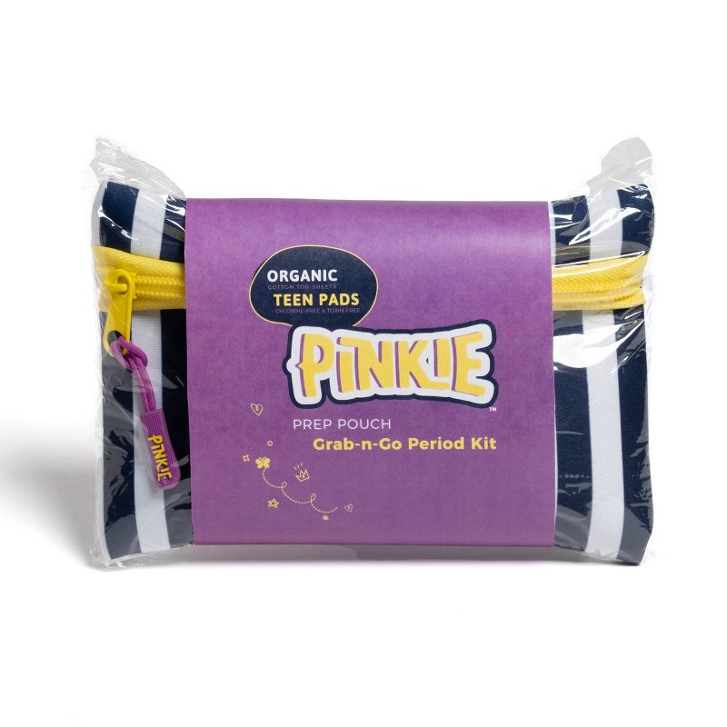 Pinkie First Period Prep Pouch with 4 Ultra-Thin Organic Cotton Topsheet Pads - 4ct, 1 of 11