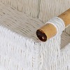 Household Essentials Decorative Woven Baskets Set of 3 Paper Rope White - 4 of 4