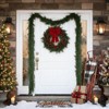 Costway 9 FT Artificial Christmas Garland Real Touch Cypress Garland with 130 Branch Tips - 4 of 4