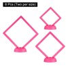 Unique Bargains D Floating Frame Display Holder Stands 6 Pcs - 3 of 4