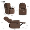 Lirago,Compact Recliner Sofa for Small Spaces - Gray Upholstery with Padded Cushion - 4 of 4