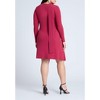 ELOQUII Women's Plus Size Scarf Neck Jersey Mini Dress - 3 of 4