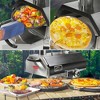 Pizza Oven Portable 12" Outdoor Wood Fired Pizza Oven with Built-in Thermometer Stainless Steel Pizza Stove for Outside, Black Automatic Hexagon - 3 of 4