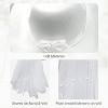 Bride Cowgirl Hat with Veil & Sash - Women White Cowboy Hat Bachelorette Party, Bridal Shower Dress Up by 4E's Novelty - 3 of 4