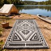 Okak Modern Reversible Large Carpet Area Rug for Outside Camping,Patio,Big Size Outdoor Easy-to-maintain Carpet - 2 of 4