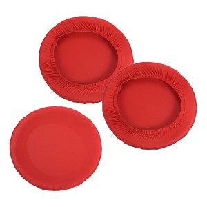 Unique Bargains Round Washable Elastic Bar Stool Cover for Dia 11"-16" Chair 3 Pcs - 1 of 4