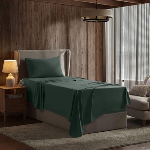 Nestl 4 Piece Bed Sheet Set, Deep Pocket Extra Soft Microfiber Sheets - 1 of 4