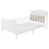 JUJABU Kids Metal Platform Bed Frame with Upholstered Headboard and Storage Shelf - 2 of 4