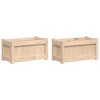vidaXL Garden Planters 2 pcs Solid Wood Pine - 2 of 4