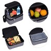 Wildkin Solid Two Compartment Kids Lunch Bag - Unisex - 4 of 4
