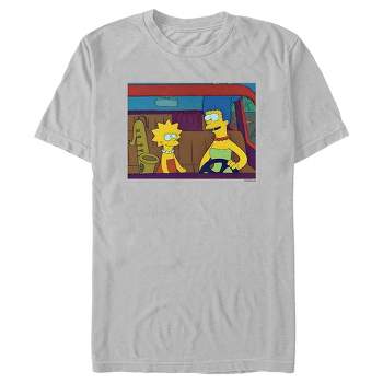 Men's The Simpsons Marge Naughty Or Nice T-shirt - Silver - Large : Target