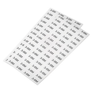 Unique Bargains Self-Adhesive Kids Clothing Size Sticker Labels 2 Sheets - 1 of 3