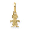 Black Bow Jewelry 14k Yellow Gold Polished Little Boy Pendant, 7mm - 3 of 4