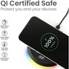 iJoy 10W Wireless Charger with RGB Lights - Qi Charger with RGB Gaming Lights (Black) - 2 of 4
