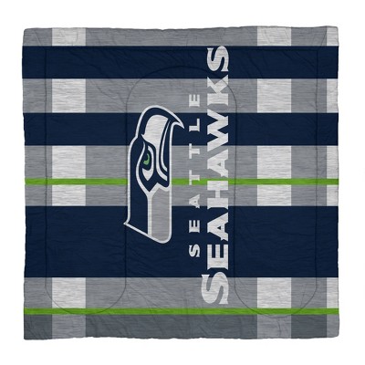 NFL Seattle Seahawks Heathered Stripe Queen Bed in a Bag - 3pc — фото 2