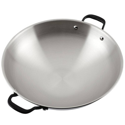 KitchenAid 15-Inch Stainless Steel Induction Wok with Handles