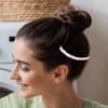 Unique Bargains Women's Rhinestone Side Hair Combs Pink Blue 2 Pcs - 2 of 4