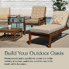 Honeycomb Outdoor Highback Dining Chair Cushion - 3 of 4