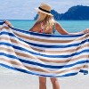 Arkwright Oversized Beach Towels (30x70, 4-Pack), Soft Ringspun Cotton Cabo Cabana Striped Beach Towel, Pool Towel, Bath Towel - 3 of 4