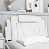 vidaXL Headboard Cushion Hanging Upholstered Pillow Home Bedroom Faux Leather - White 39.4" - 3 of 4