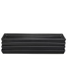 Bruntmor 14" x 6" Rectanguler Ceramic Serving Platters - Set of 4 - Black - 2 of 4