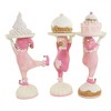 8.5 Inch Cake Kids With Dessert Set / 3 Pastel Cake Treat Elf Pixie Figurines - 2 of 3