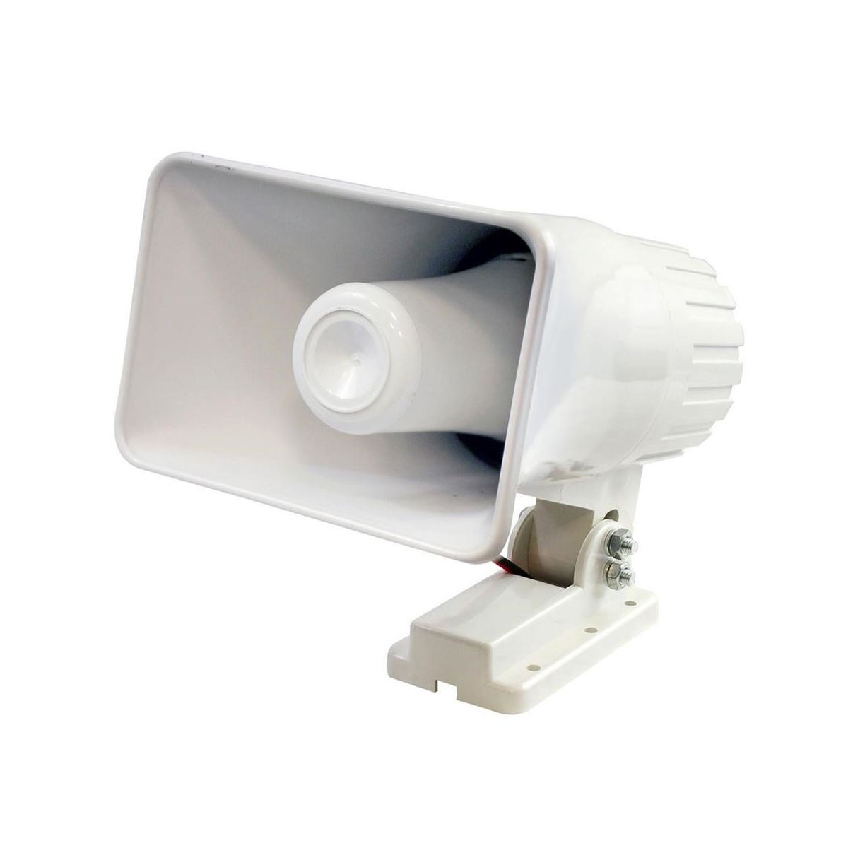 Pyle 6 Portable PA Horn Speaker with Adjustable Bracket & Clear Sound (PHSP4) - White