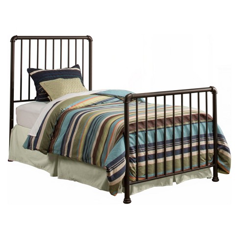 Twin Brandi Metal Bed Set Bronze Hillsdale Furniture