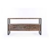 60" Wood Media Console Table with 3 Drawers Spacious, Storage TV Stand with Open Shelf, Buffet Table for Living Room or Entryway - 2 of 4