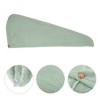 Unique Bargains Women soft Single Layer Hair Towel for Travel 1 Pc - 3 of 4