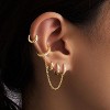 Small Gold Huggie Hoop Earrings Set for Women Men Hypoallergenic 14K Plated Stack Cartilage Earrings, Multiple Piercing - 4 of 4