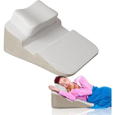 MaseiKar Side Sleeper Pillow with Arm Hole, Side Sleeper Pillows for Adults with Adjustable U-Shaped Headrest Pillow, Pillows for Neck, white