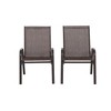 Ridstar 2 Piece Outdoor Patio Dining Chairs with Armrest High Backrest For Garden & Backyard-Brown - 2 of 4