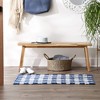 Design Imports Buffalo Check Chindi - Navy & Cream- 26 X 40 In - 4 of 4