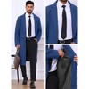 Lars Amadeus Men's Single Breasted Notch Lapel Formal Winter Long Overcoat - 4 of 4