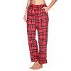 Ashford & Brooks Women’s Cotton Long-Sleeve Top Flannel Pants Pajama Sleepwear Set - 3 of 4