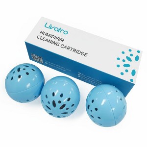 Livatro Humidifier Cleaning Ball, Cleans Mold & Bacteria, Prevents Hard Water Build-Up, Removes Odor & White Dust, For All Humidifiers & Fish Tanks - 1 of 4