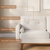 65" Modern Loveseat Sofa, 2 Seater Upholstered Sofa Couch With Wide Armrest, Deep Seat Sofa Couch for Living Room Office Bedroom Apartment - 4 of 4