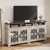 Homhougo TV Stand for TVs up to 80" White - 2 of 4